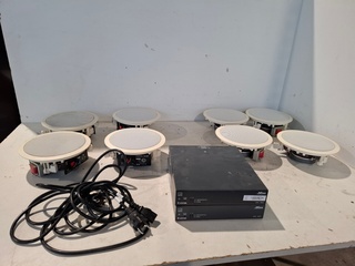 2x Tweekanaals audio-eindversterkers, Extron, XPA 1002, met 8x 2-weg c