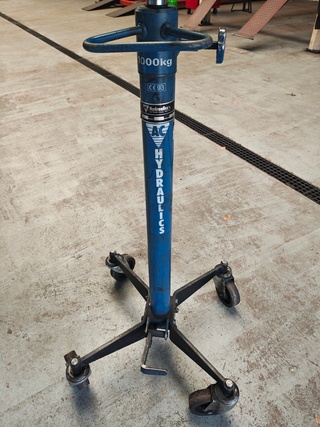 Versnellingsbaksteun met 2 ondersteuners max 215 cm, Hydraulics, 1000
