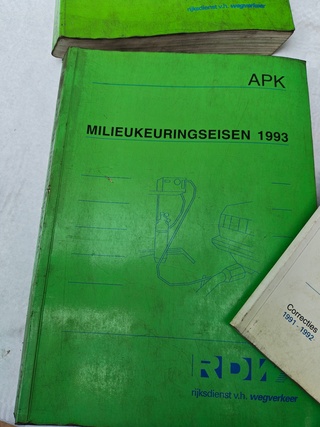 Boeken/ APK keuring 1991 t/m 1995
