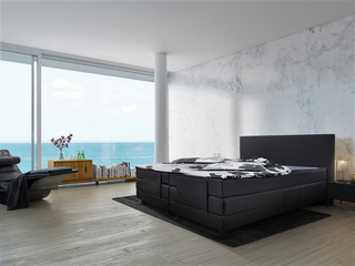 Elektrische boxspringcombinatie 180/200, M-Ray, Sense Exclusief, Zwart