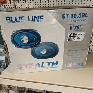 2x Speakers, Stealth, Bleu line