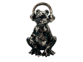 Gedecoreerd kikker sculptuur