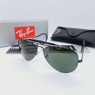 Rayban zonnebril Outdoorsman black G-15 green