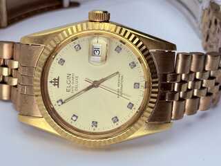 Elgin Deluxe ‘Datejust’ ETA Movement horloge