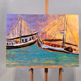 Acryl schilderij, Maya Wildevuur, Hoorn, 2003