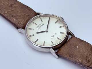 Technos Napoleon mechanisch horloge met struisvogel lederen band