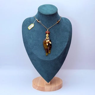 Antieke amber pendant collier