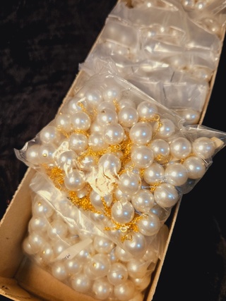 Gesimuleerde Japanse parels (11mm) uit oud juweliersvoorraad