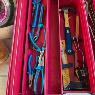 Gereedschapskist met gereedschap