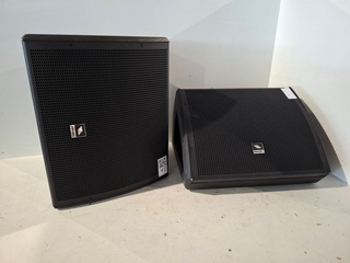 2x Luidsprekers, Proel, WD10A, zwart