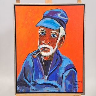 Acryl schilderij, Maya Wildevuur, Kapitein, 2012