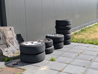 11x Band met velg O.a. Audi, Vredestein