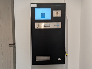Stortautomaat / afstortkluis Enzosystems, Cabman Kiosk