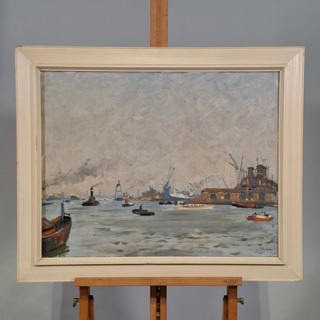 Schilderij, J.A.V. Stierhout, Het Ij