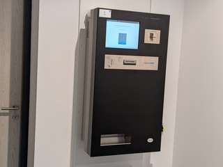Stortautomaat / afstortkluis Enzosystems, Cabman Kiosk
