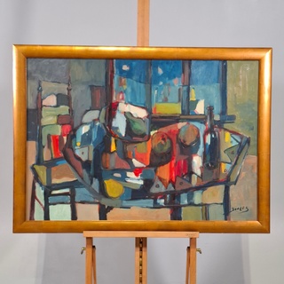 Schilderij, J. Jonges, Stilleven met fruit