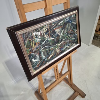 Schilderij, Wout Piersma, Masten