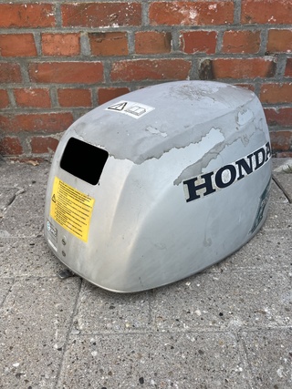 Buitenboordmotor kap, Honda, BF10, Grijs / Chroom