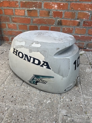 Buitenboordmotor kap, Honda, BF10, Grijs / Chroom