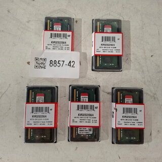 5x Geheugenmodule 4GB, Kingston, KVR32S22S6/4