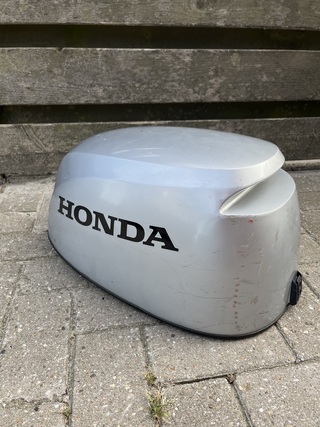 Buitenboordmotor kap, Honda, BF20, Grijs / Chroom