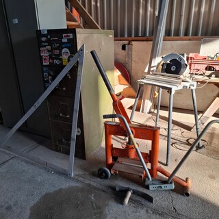 Divers stratenmaker gereedschap