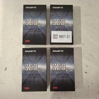 4x SSD kaart 128GB, Gigabyte, NVMe M.2 2280, 2022
