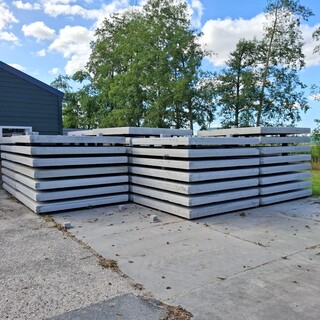 Ca. 25x Industriële betonplaat, glad