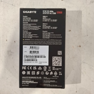4x SSD Kaart 128GB, Gigabyte, NVMe M.2 2280, 2022