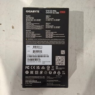 4x SSD kaart 128GB, Gigabyte, NVMe M.2 2280, 2022