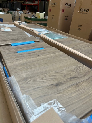 2x Hoge kast 2 deuren 1 lade 39x36x180 cm, Geberit, Renova Plan, Noten