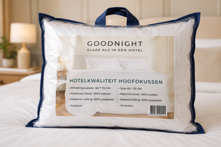 Ca. 16x Hotel Hoofdkussen, GOODNIGHT, 60x70cm