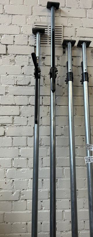 4x Metalen ladingstangen met hendel- en ratelsysteem