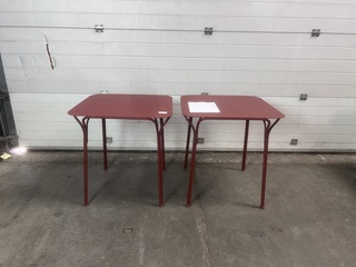2x Tafel vierkant in en outdoor, Kartell, Hiray, Terra