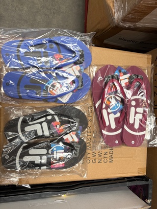 Ca. 72x Paar Teenslippers – Mixpartij