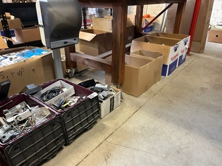 7x Doos elektronica, bouw- en installatiematerialen W.o. Lisa, Skandia