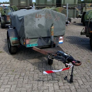 Aanhangwagen met huif, Gemco, 2017