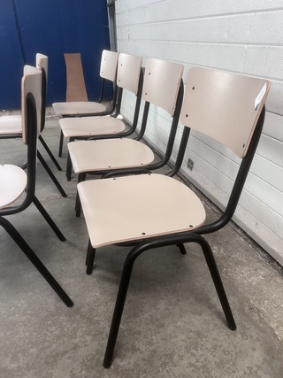 6x Back to School stoel Beige, Zuiver