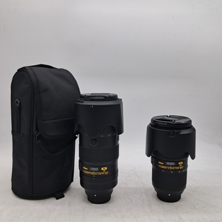 2x Camera lens, Nikon, o.a. AF-S Nikkor 70-200mm 1:2.8E FL ED