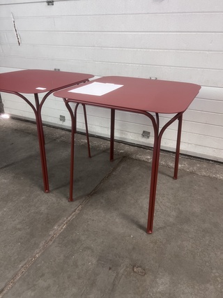 2x Tafel vierkant in en outdoor, Kartell, Hiray, Terra