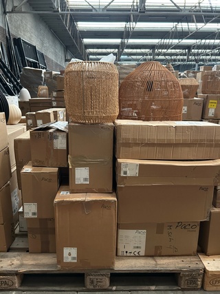 Pallet design verlichting ca. 21x Paco Home