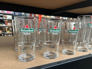 Ca. 37x Heineken glazen