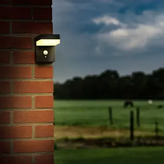 2x Solar Led Muurlamp met Bewegingssensor Pretoria, 8719323785397, zwa