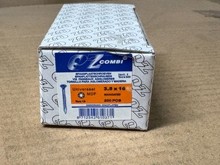 Ca. 64x 200 pack spaanplaatschroeven QZ-Combi, 3,5×16
