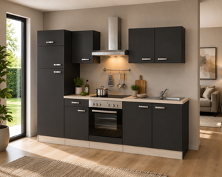 Design Keuken Inclusief Apparatuur, Jimmy, antraciet