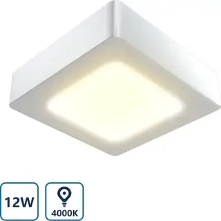 2x Led Plafonnière – Vierkante Plafondlamp – 12W Aigostar, 84333400035