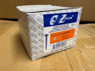 Ca. 24x 100 pack spaanplaatschroeven QZ-Combi, 6×70