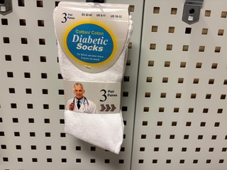 Ca. 80x Sokken-paar Diabetic, 2-pack, wit