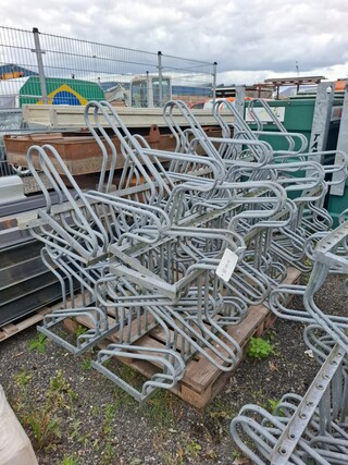 6x Metalen fietsenrek