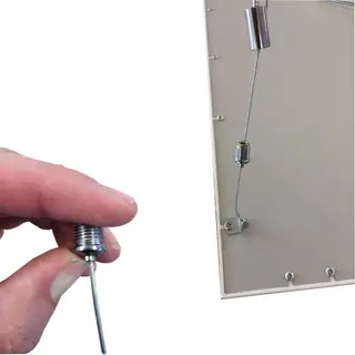5x Draadophanging voor Led Paneel 60×60 – 1 meter – Staal Specilights,